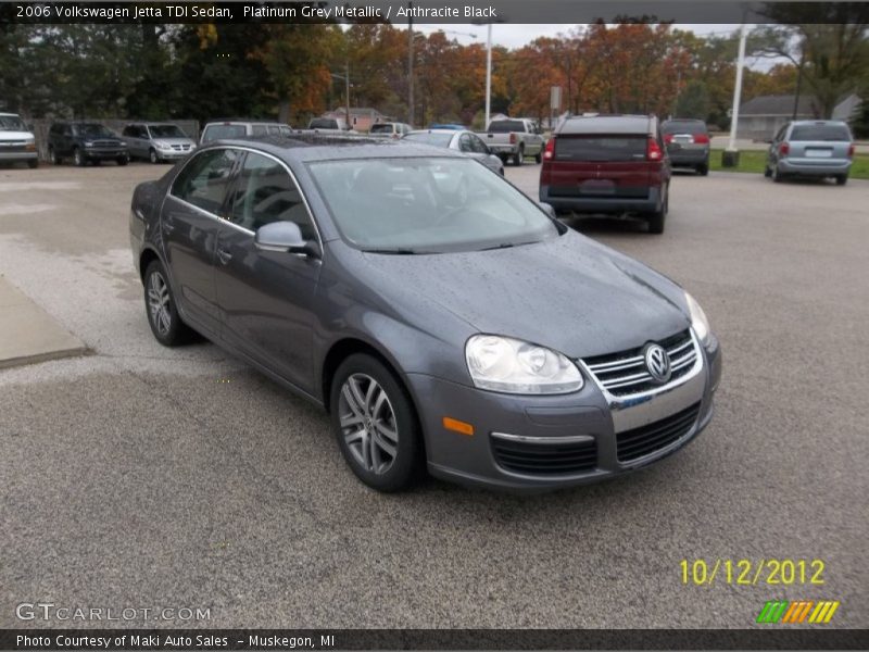 Platinum Grey Metallic / Anthracite Black 2006 Volkswagen Jetta TDI Sedan