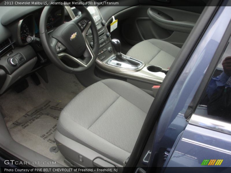 Atlantis Blue Metallic / Jet Black/Titanium 2013 Chevrolet Malibu LS