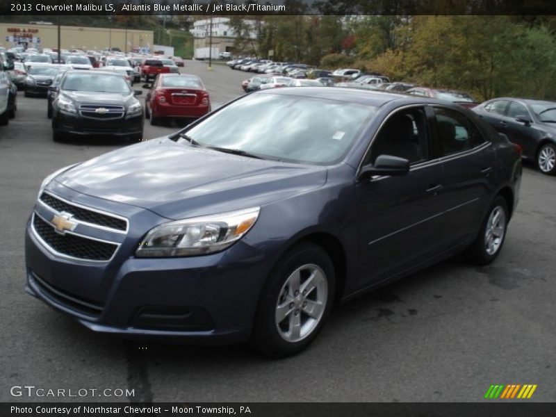 Atlantis Blue Metallic / Jet Black/Titanium 2013 Chevrolet Malibu LS