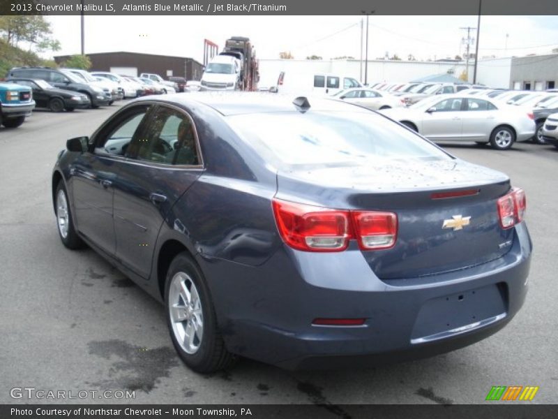 Atlantis Blue Metallic / Jet Black/Titanium 2013 Chevrolet Malibu LS