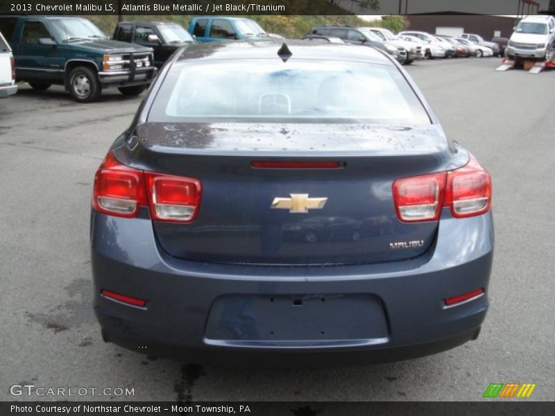 Atlantis Blue Metallic / Jet Black/Titanium 2013 Chevrolet Malibu LS