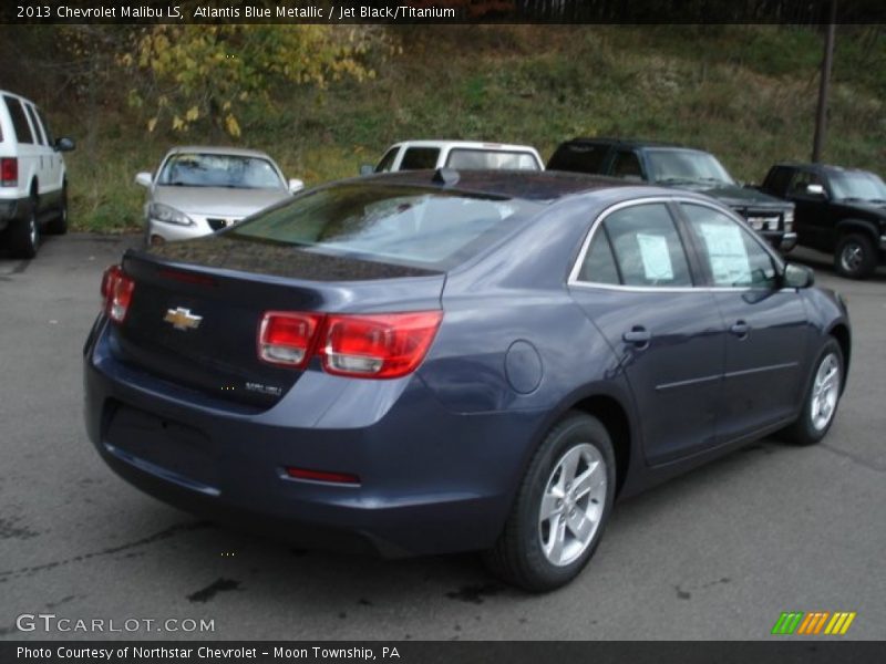 Atlantis Blue Metallic / Jet Black/Titanium 2013 Chevrolet Malibu LS