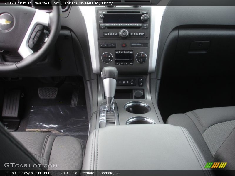 Cyber Gray Metallic / Ebony 2012 Chevrolet Traverse LT AWD