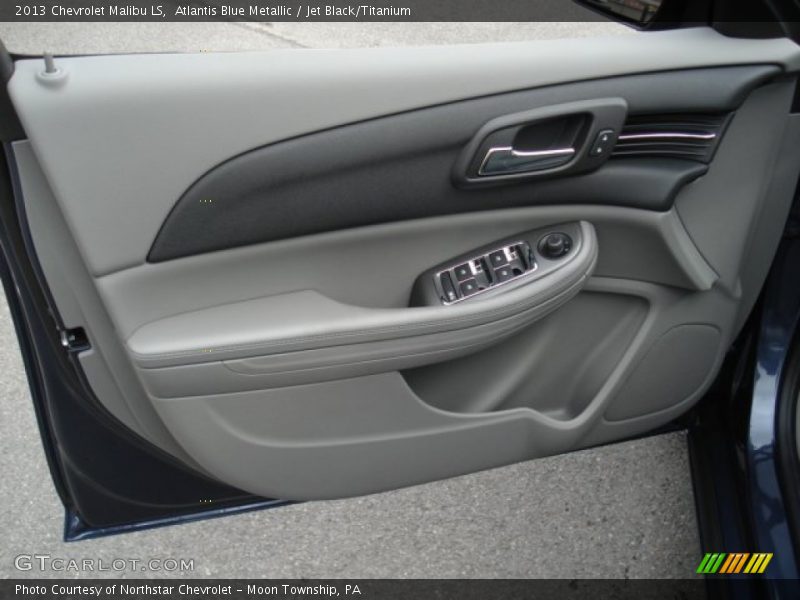 Atlantis Blue Metallic / Jet Black/Titanium 2013 Chevrolet Malibu LS