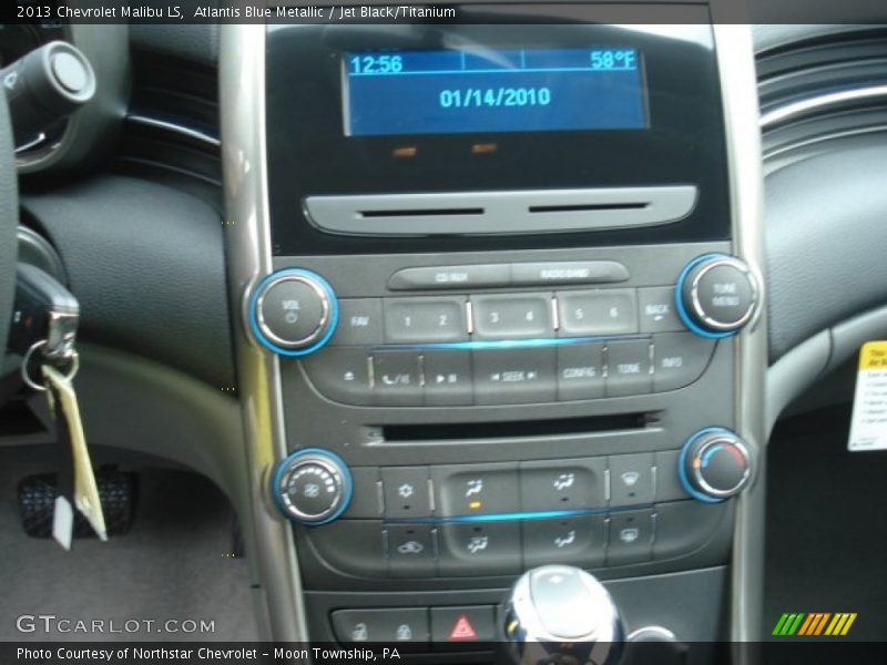 Atlantis Blue Metallic / Jet Black/Titanium 2013 Chevrolet Malibu LS