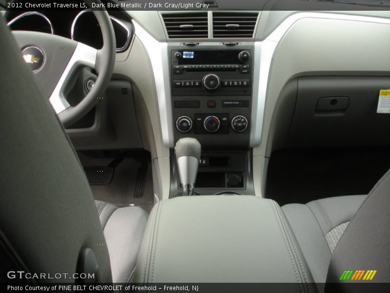 Dark Blue Metallic / Dark Gray/Light Gray 2012 Chevrolet Traverse LS