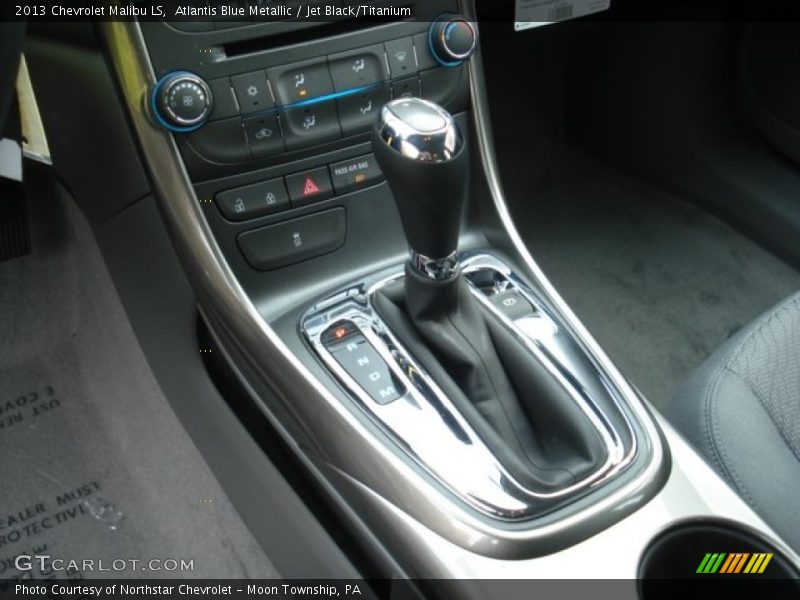 Atlantis Blue Metallic / Jet Black/Titanium 2013 Chevrolet Malibu LS