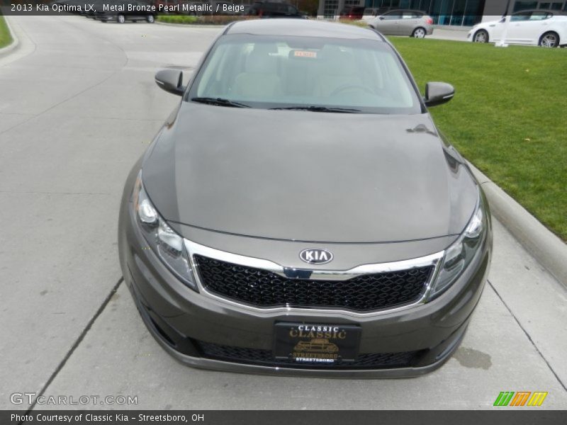 Metal Bronze Pearl Metallic / Beige 2013 Kia Optima LX