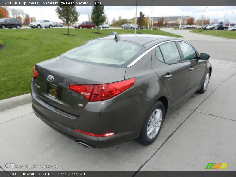 Metal Bronze Pearl Metallic / Beige 2013 Kia Optima LX