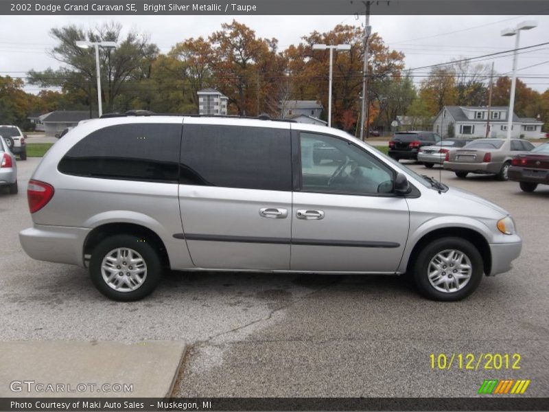 Bright Silver Metallic / Taupe 2002 Dodge Grand Caravan SE