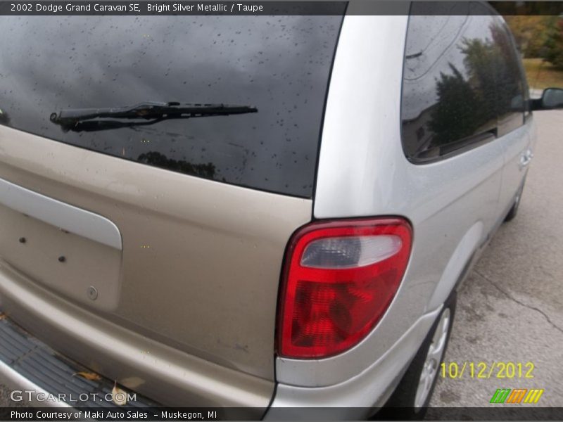 Bright Silver Metallic / Taupe 2002 Dodge Grand Caravan SE