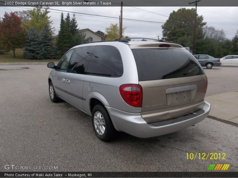 Bright Silver Metallic / Taupe 2002 Dodge Grand Caravan SE