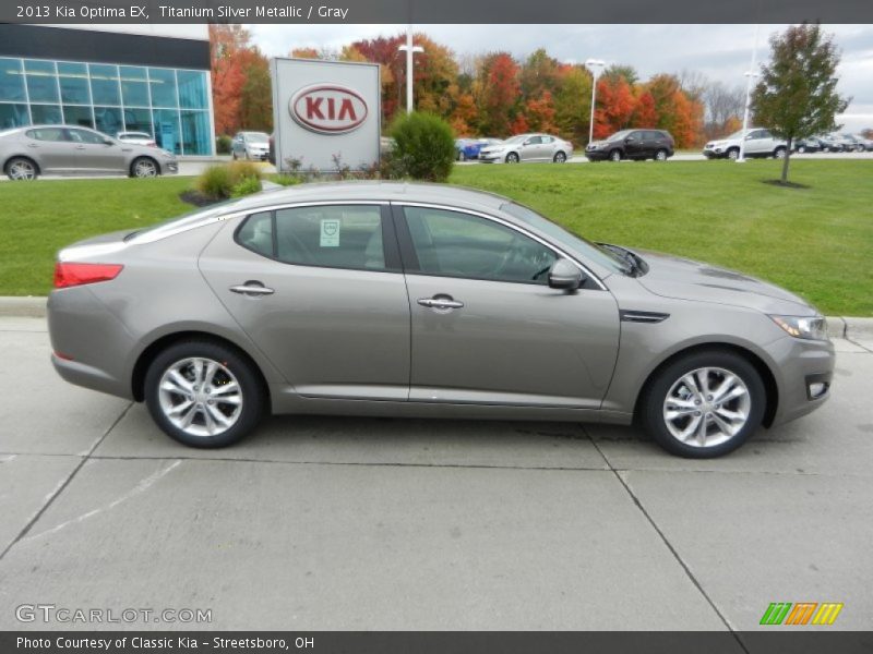 Titanium Silver Metallic / Gray 2013 Kia Optima EX