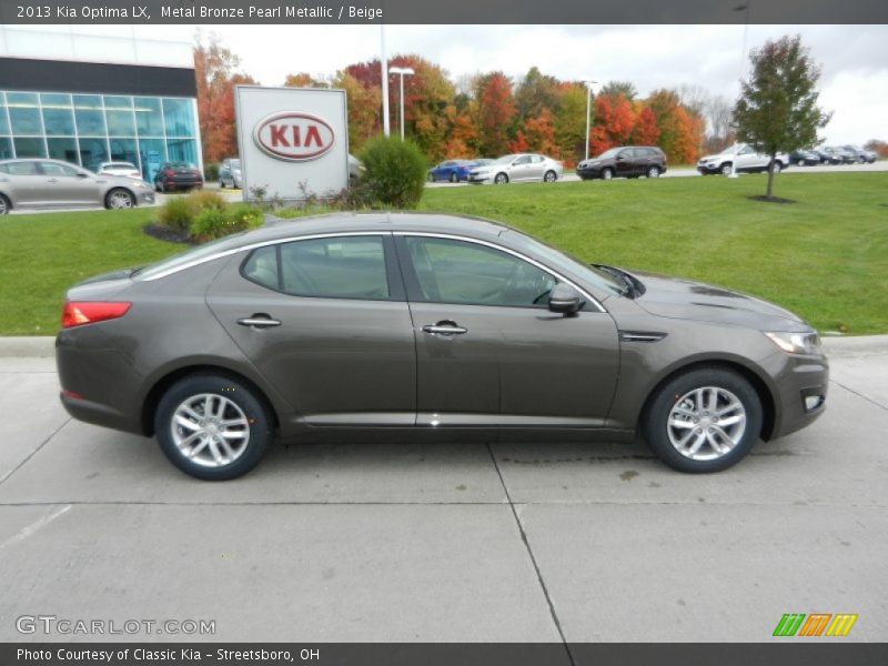 Metal Bronze Pearl Metallic / Beige 2013 Kia Optima LX