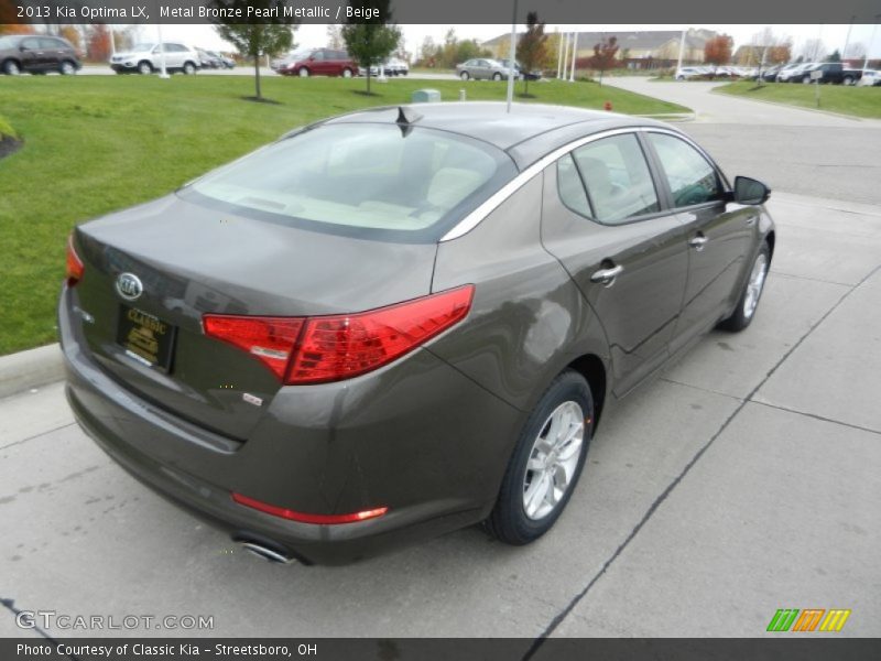 Metal Bronze Pearl Metallic / Beige 2013 Kia Optima LX