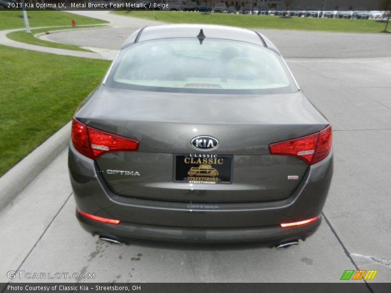 Metal Bronze Pearl Metallic / Beige 2013 Kia Optima LX