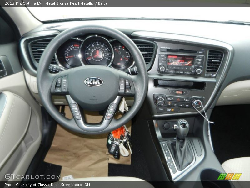 Metal Bronze Pearl Metallic / Beige 2013 Kia Optima LX