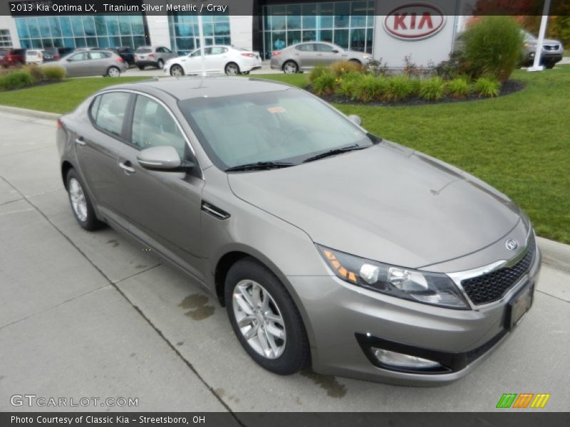 Titanium Silver Metallic / Gray 2013 Kia Optima LX