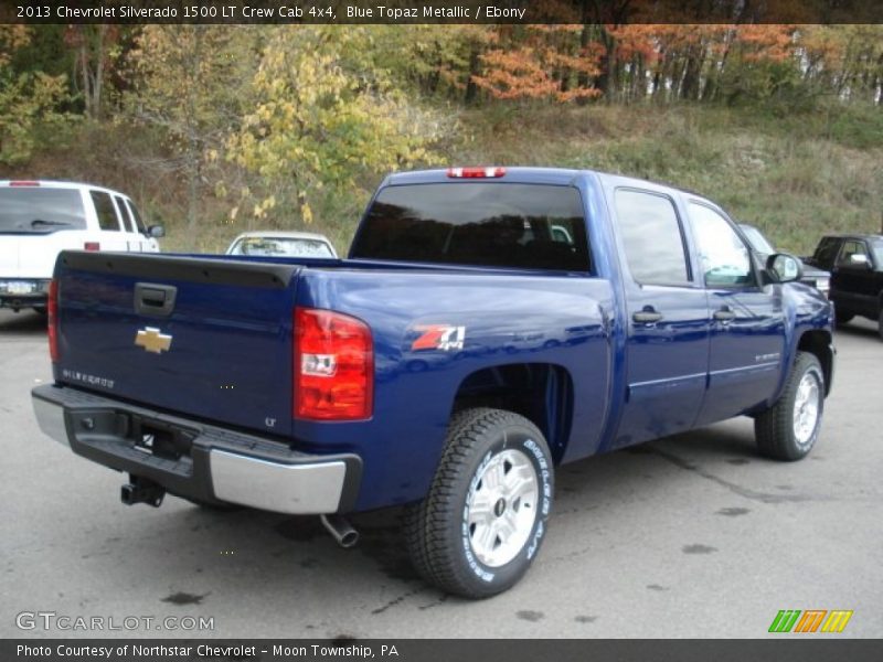 Blue Topaz Metallic / Ebony 2013 Chevrolet Silverado 1500 LT Crew Cab 4x4