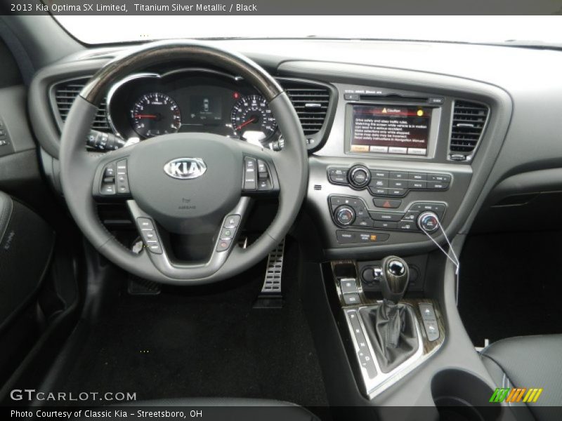 Titanium Silver Metallic / Black 2013 Kia Optima SX Limited