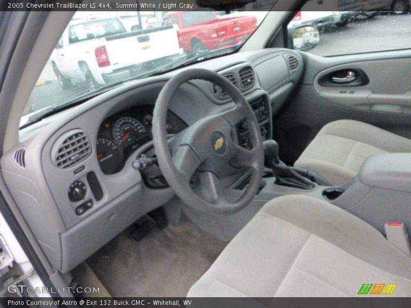 Summit White / Light Gray 2005 Chevrolet TrailBlazer LS 4x4
