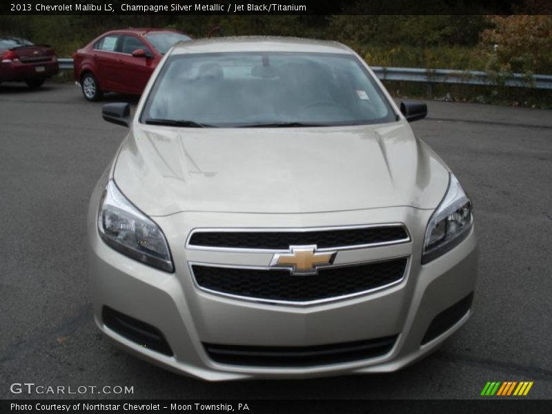 Champagne Silver Metallic / Jet Black/Titanium 2013 Chevrolet Malibu LS