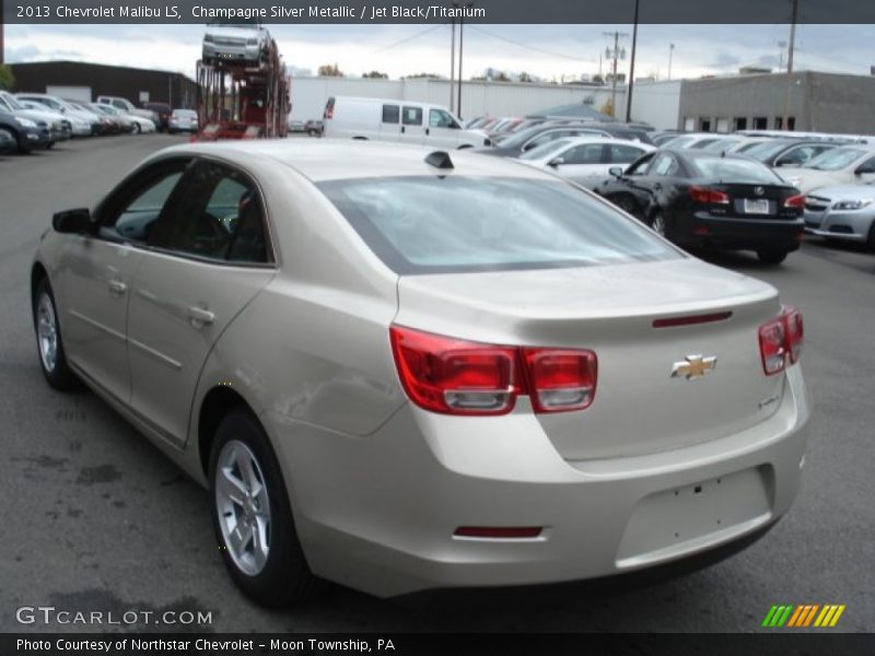 Champagne Silver Metallic / Jet Black/Titanium 2013 Chevrolet Malibu LS