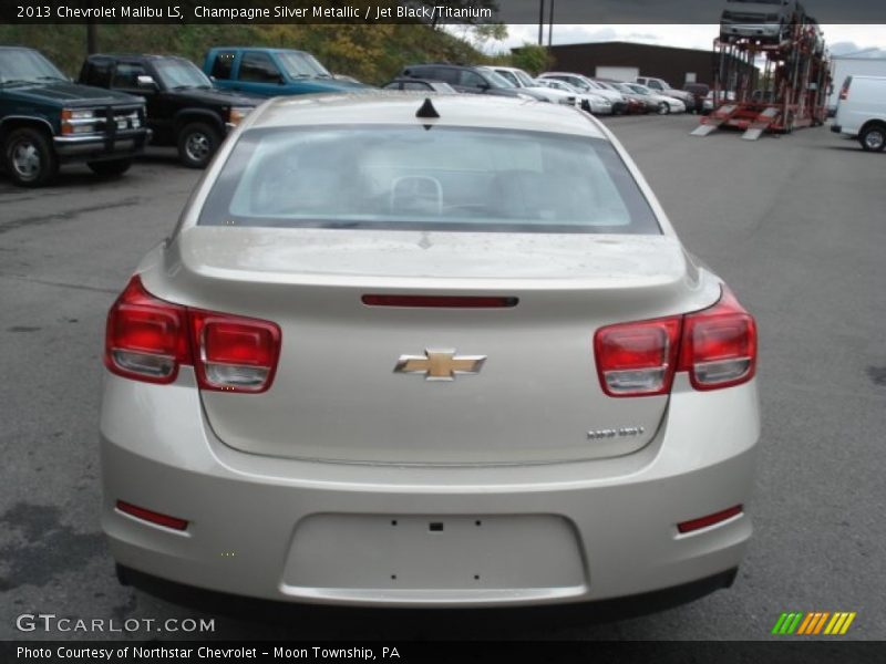 Champagne Silver Metallic / Jet Black/Titanium 2013 Chevrolet Malibu LS