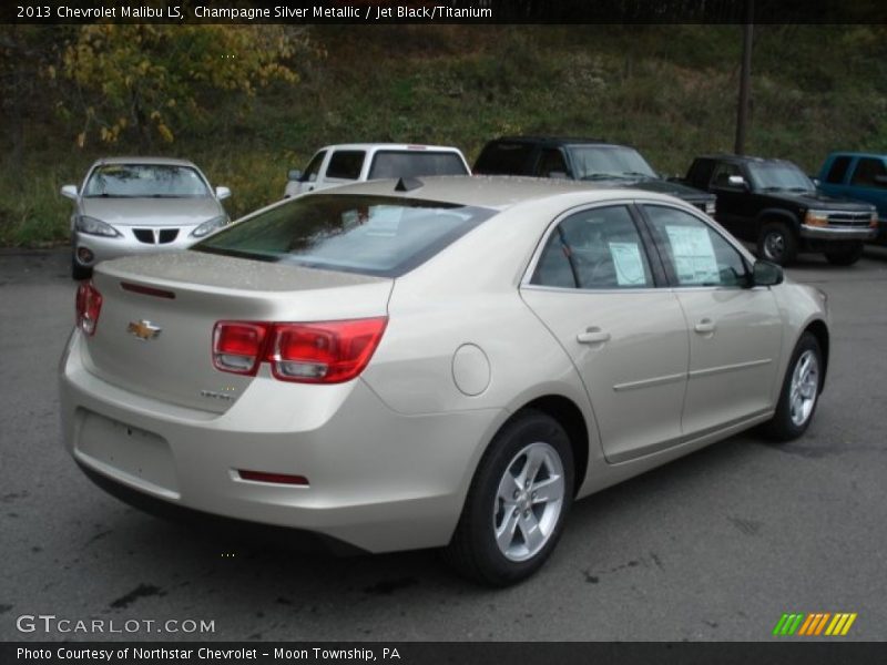 Champagne Silver Metallic / Jet Black/Titanium 2013 Chevrolet Malibu LS
