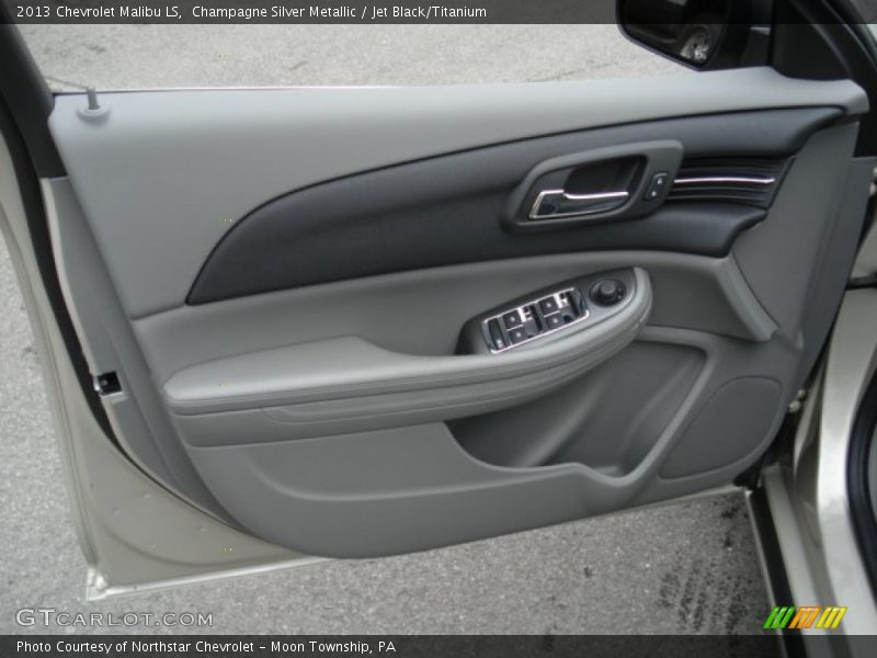 Champagne Silver Metallic / Jet Black/Titanium 2013 Chevrolet Malibu LS