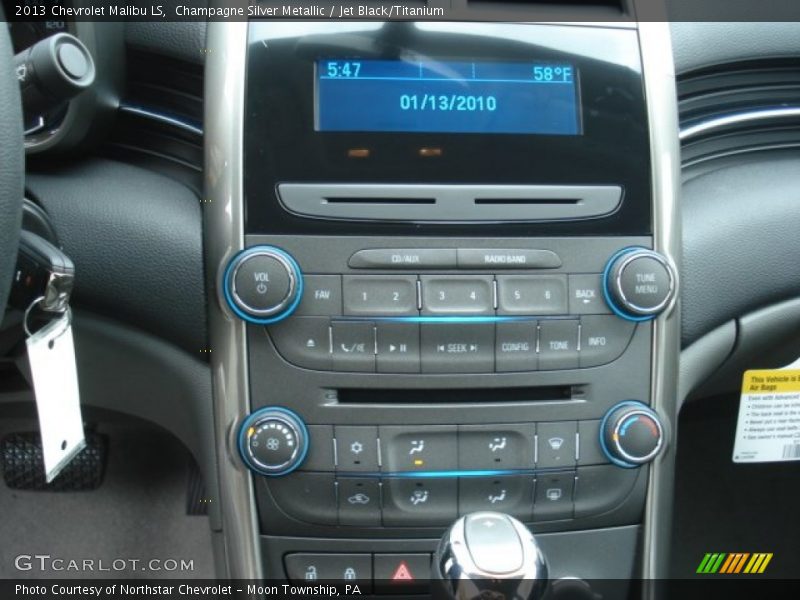 Champagne Silver Metallic / Jet Black/Titanium 2013 Chevrolet Malibu LS
