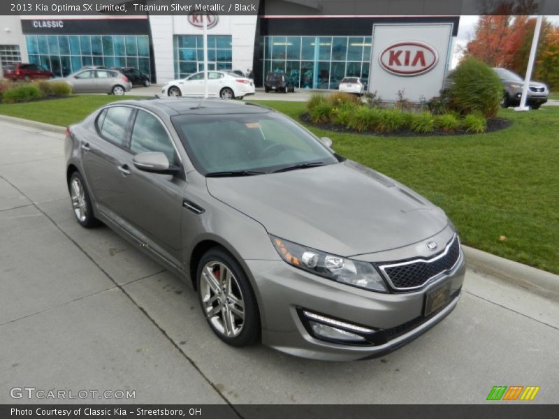 Titanium Silver Metallic / Black 2013 Kia Optima SX Limited