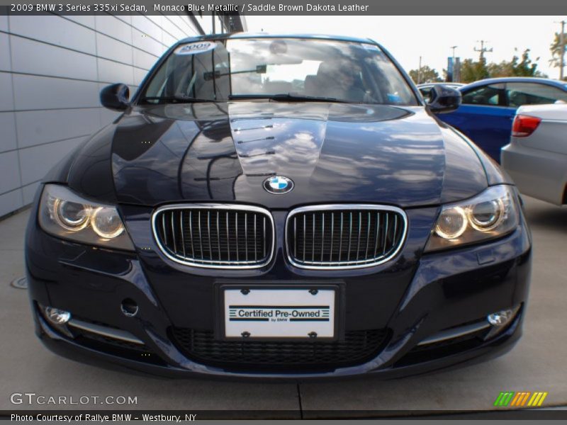 Monaco Blue Metallic / Saddle Brown Dakota Leather 2009 BMW 3 Series 335xi Sedan