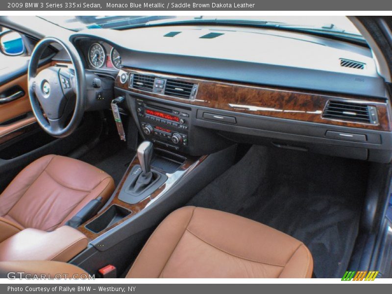 Monaco Blue Metallic / Saddle Brown Dakota Leather 2009 BMW 3 Series 335xi Sedan