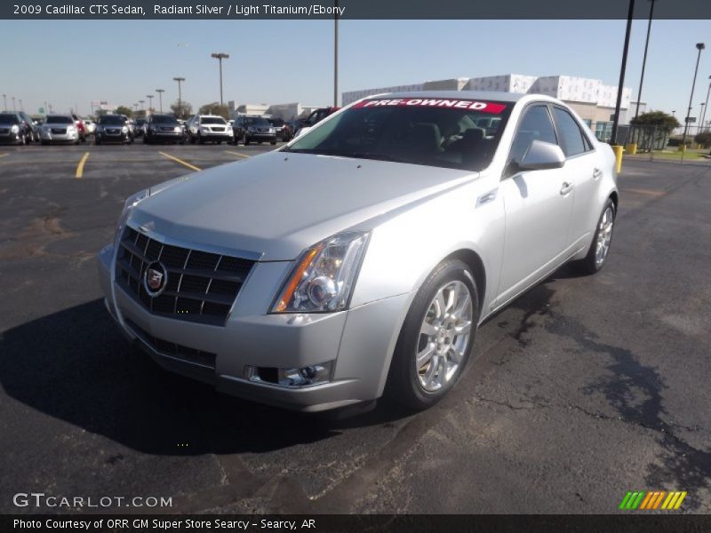 Radiant Silver / Light Titanium/Ebony 2009 Cadillac CTS Sedan