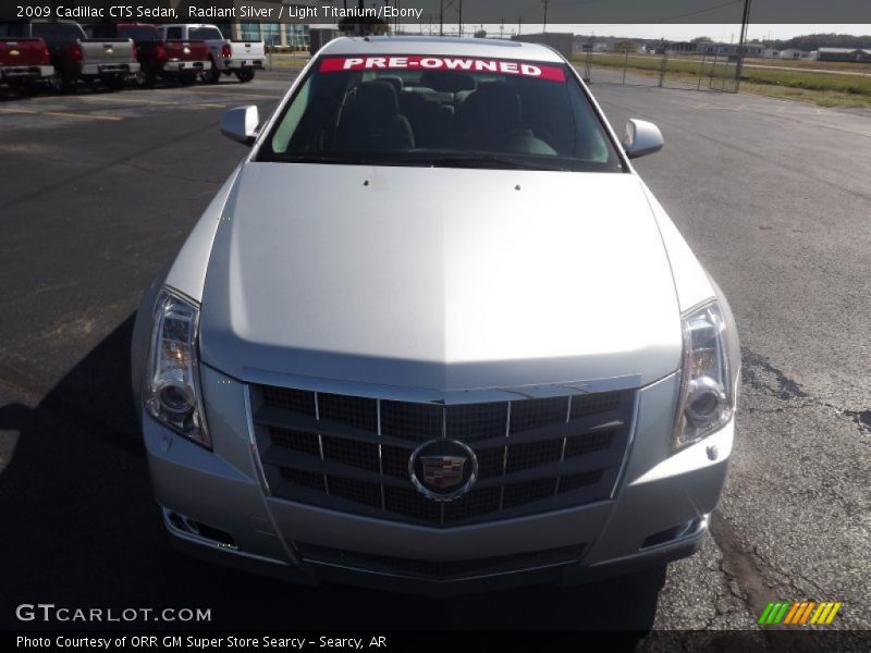 Radiant Silver / Light Titanium/Ebony 2009 Cadillac CTS Sedan