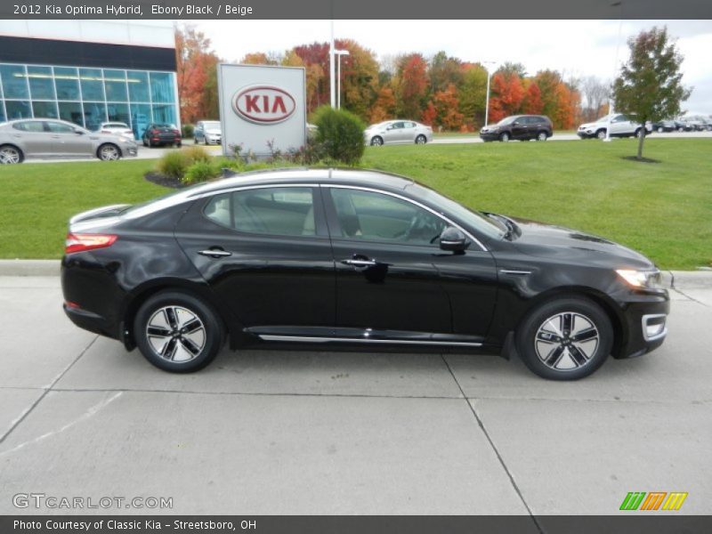  2012 Optima Hybrid Ebony Black