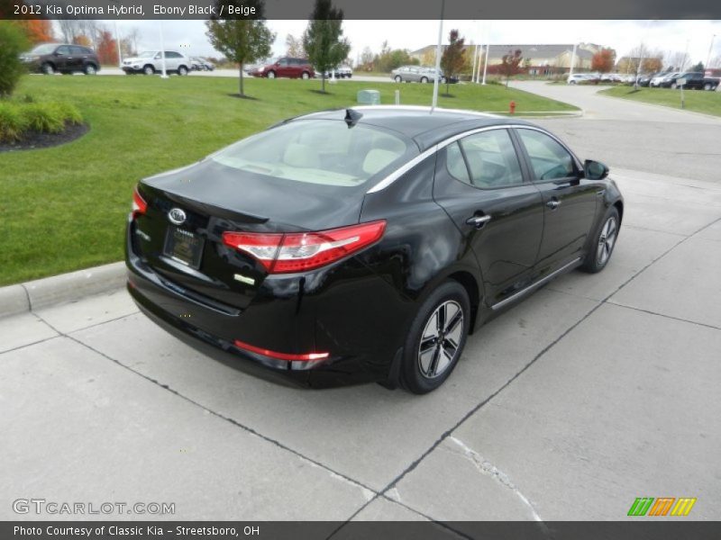 Ebony Black / Beige 2012 Kia Optima Hybrid