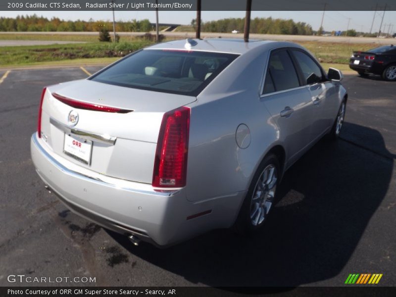 Radiant Silver / Light Titanium/Ebony 2009 Cadillac CTS Sedan