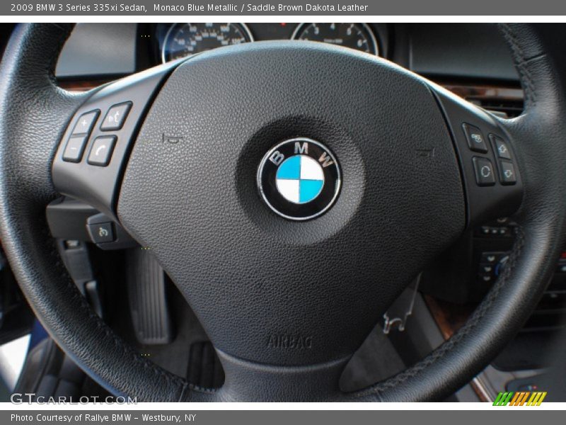Monaco Blue Metallic / Saddle Brown Dakota Leather 2009 BMW 3 Series 335xi Sedan