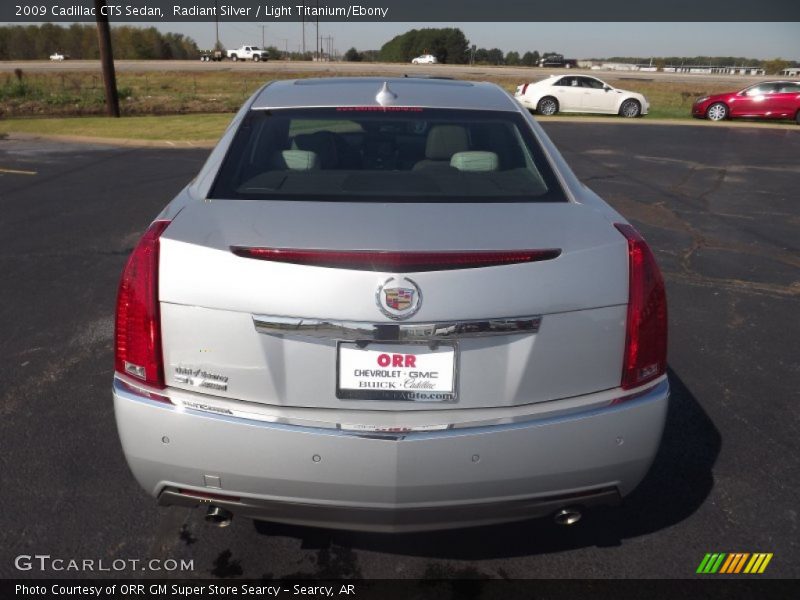 Radiant Silver / Light Titanium/Ebony 2009 Cadillac CTS Sedan