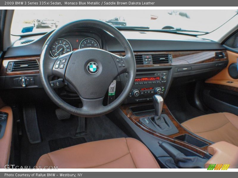 Monaco Blue Metallic / Saddle Brown Dakota Leather 2009 BMW 3 Series 335xi Sedan