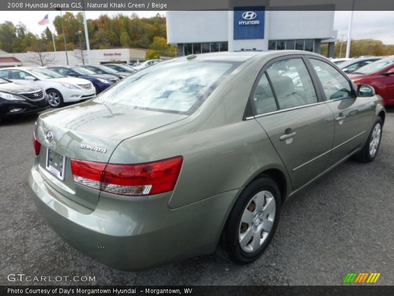 Natural Khaki Green / Beige 2008 Hyundai Sonata GLS