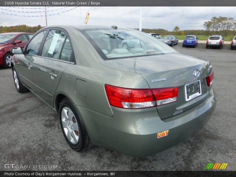 Natural Khaki Green / Beige 2008 Hyundai Sonata GLS