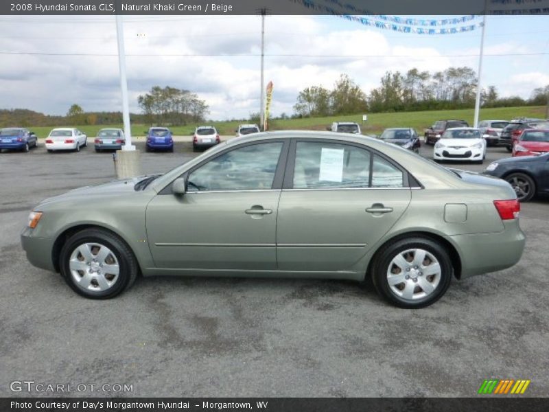 Natural Khaki Green / Beige 2008 Hyundai Sonata GLS