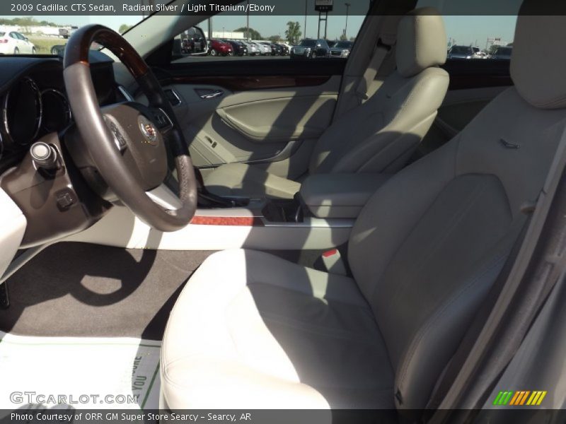 Radiant Silver / Light Titanium/Ebony 2009 Cadillac CTS Sedan