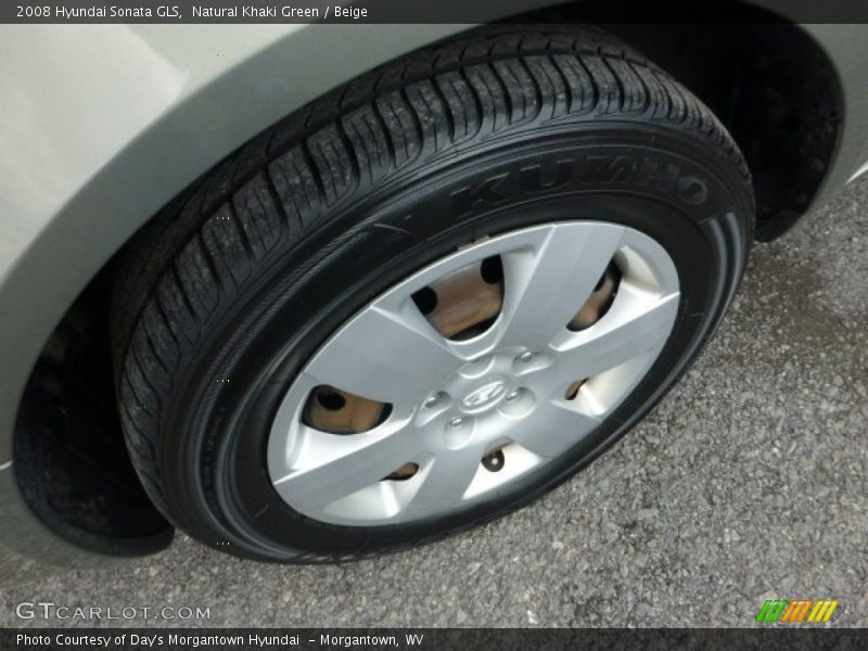 Natural Khaki Green / Beige 2008 Hyundai Sonata GLS