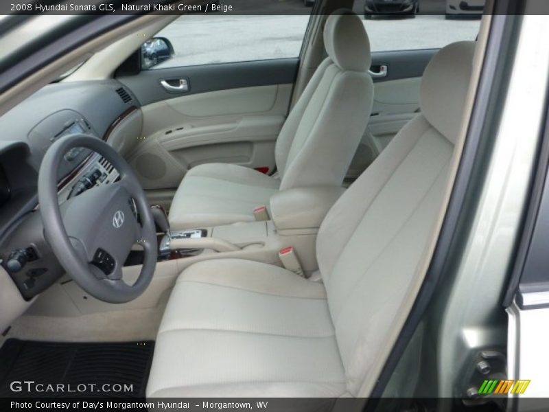 Natural Khaki Green / Beige 2008 Hyundai Sonata GLS