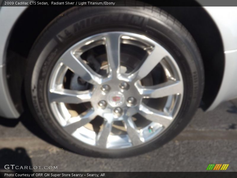 Radiant Silver / Light Titanium/Ebony 2009 Cadillac CTS Sedan
