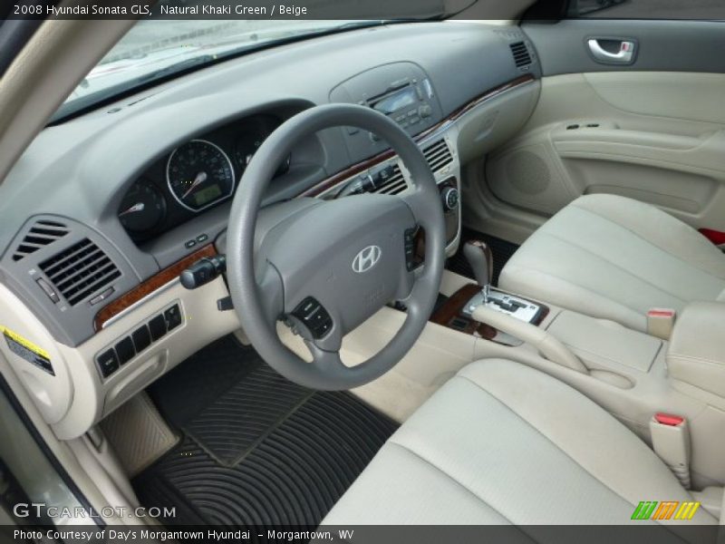 Natural Khaki Green / Beige 2008 Hyundai Sonata GLS